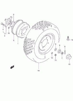 FRONT WHEEL (MODEL X / Y / K1)