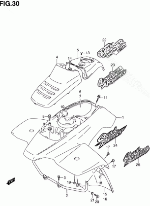 FRONT FENDER (MODEL V / W / X / Y)