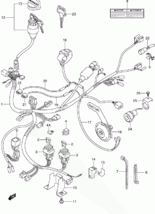 WIRING HARNESS (MODEL K1 / K2)