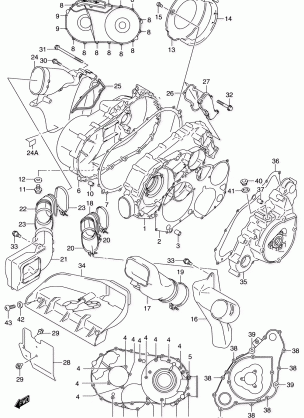 CRANKCASE COVER (MODEL K1)