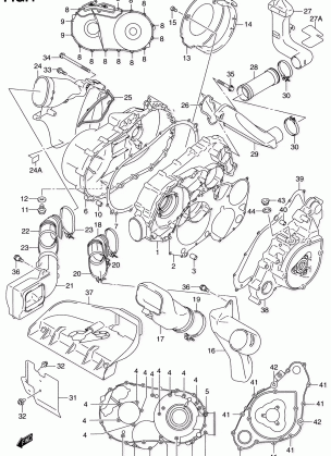 CRANKCASE COVER (MODEL Y)