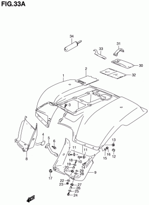 REAR FENDER (MODEL K1)