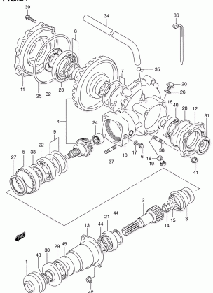 FINAL BEVEL GEAR (REAR)(MODEL Y)