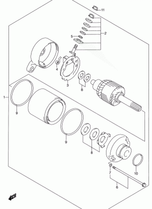 STARTING MOTOR (MODEL Y / K1)