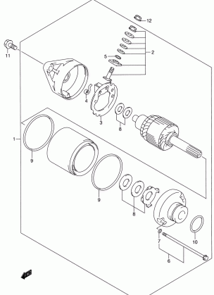 STARTING MOTOR (MODEL Y / K1)