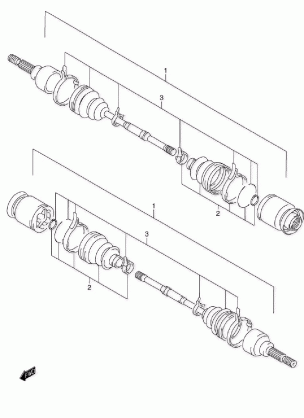 FRONT DRIVE SHAFT (MODEL K1 / K2)