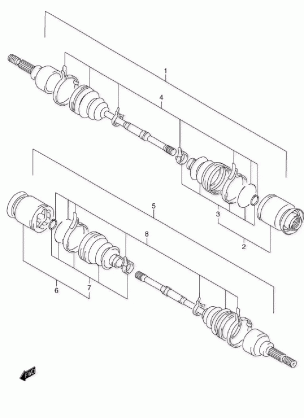 FRONT DRIVE SHAFT (MODEL X / Y)