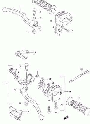 HANDLE LEVER (MODEL K2)