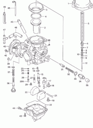 CARBURETOR (MODEL Y / K1 / K2)