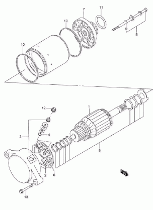 STARTING MOTOR (MODEL X)