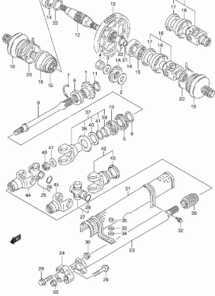 SECONDARY GEAR - PROPELLER SHAFT