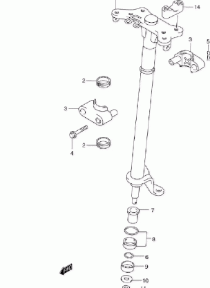 STEERING SHAFT (MODEL W / X)