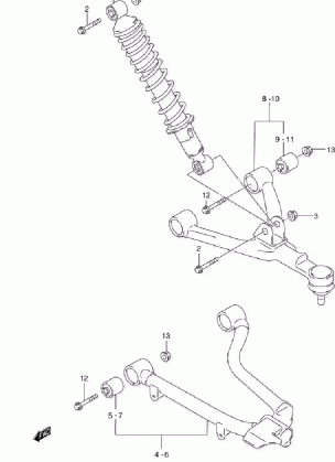 SUSPENSION ARM (MODEL W / X)