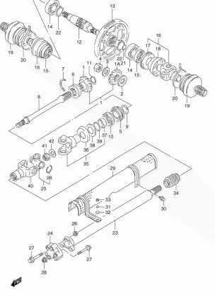 SECONDARY GEAR - PROPELLER SHAFT