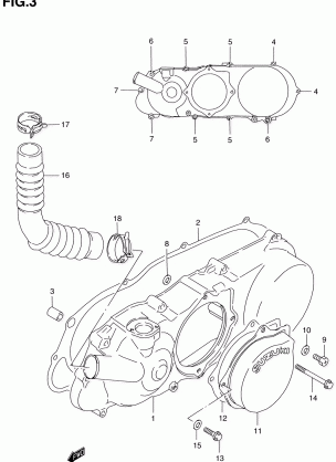 CRANKCASE LEFT COVER