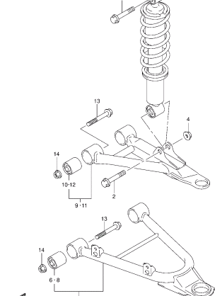 SUSPENSION ARM (LT-A400FL4 P33)