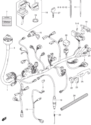 WIRING HARNESS (LT-A500XL4 P28)