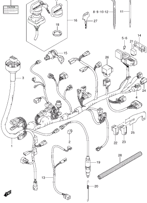 WIRING HARNESS (LT-A500XZL4 P33)