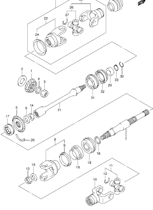 SECONDARY DRIVE (LT-A400FZL4 P28)