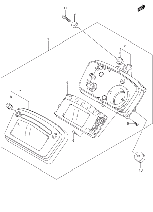 SPEEDOMETER (LT-A750XPZL4 P28)