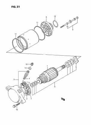 STARTING MOTOR (~E.NO.125080)