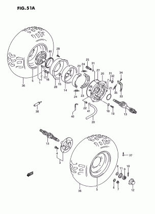 REAR WHEEL (MODEL S)