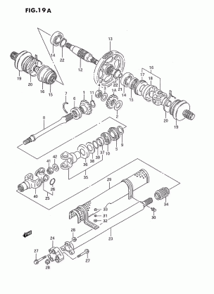 SECONDARY GEAR - PROPELLER SHAFT (MODEL S)