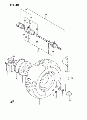 FRONT WHEEL (MODEL M / N)