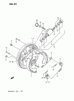 FRONT WHEEL BRAKE (MODEL M / N / P)