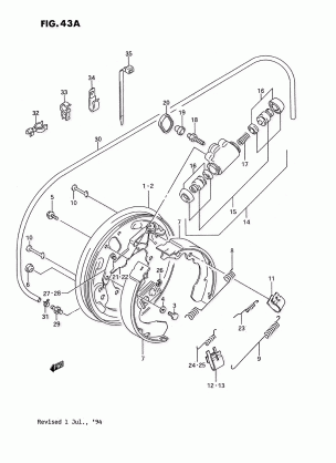 FRONT WHEEL BRAKE (MODEL R / S)