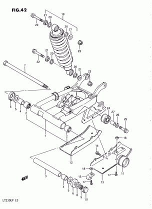 REAR SWINGING ARM (MODEL H)