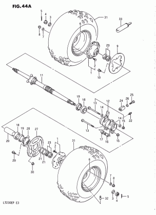 REAR WHEEL (MODEL J / K)