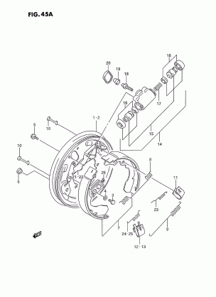 FRONT WHEEL BRAKE (MODEL M / N / P / R / S / T)