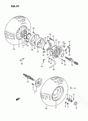 REAR WHEEL (MODEL M / N / P / R)