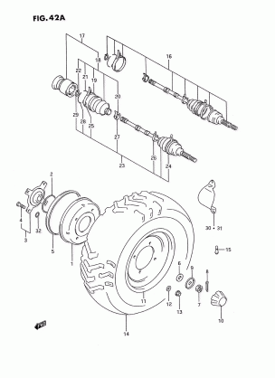 FRONT WHEEL (MODEL P / R / S)