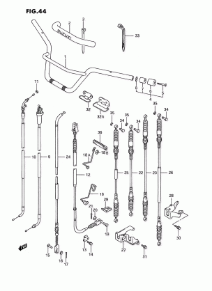 HANDLEBAR - CONTROL CABLE