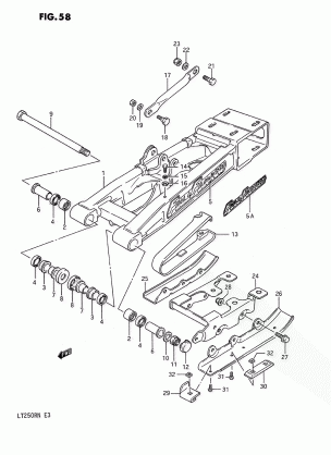 REAR SWINGING ARM (MODEL H / J / K / L)