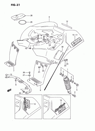 REAR FENDER (MODEL H / J / K)