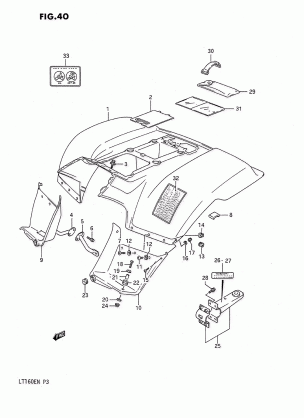 REAR FENDER (MODEL K)