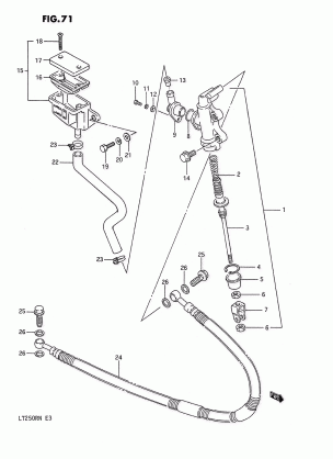 REAR MASTER CYLINDER (MODEL H / J / K / L)