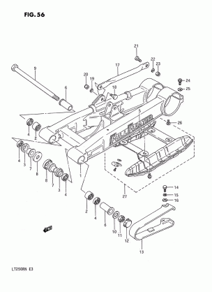 REAR SWINGING ARM (MODEL F)