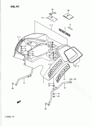 REAR FENDER (MODEL H / J / K)