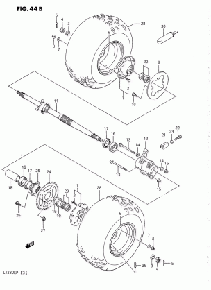 REAR WHEEL (MODEL L / M / N / P)