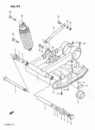 REAR SWINGING ARM (MODEL F / G)