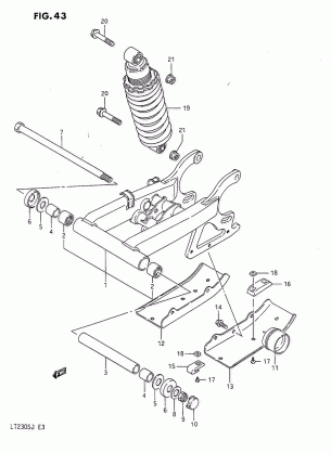 REAR SWINGING ARM (MODEL H / J)