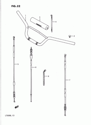 HANDLEBAR - CONTROL CABLE