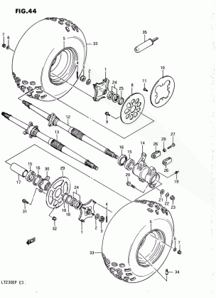 REAR WHEEL (MODEL H)