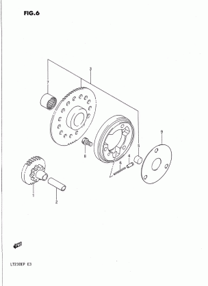 STARTER CLUTCH (MODEL H)