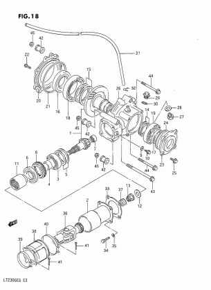 PROPELLER SHAFT - FINAL DRIVE GEAR