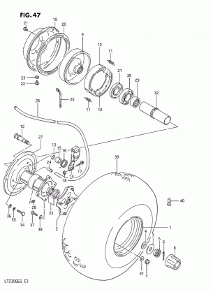 REAR WHEEL (LEFT)